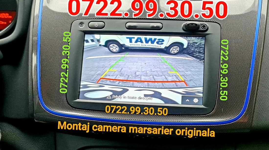 Dacia Rear view instalez camera video reverse marsarier Duster Logan Sandero Dokker Lodgy CLIO 4