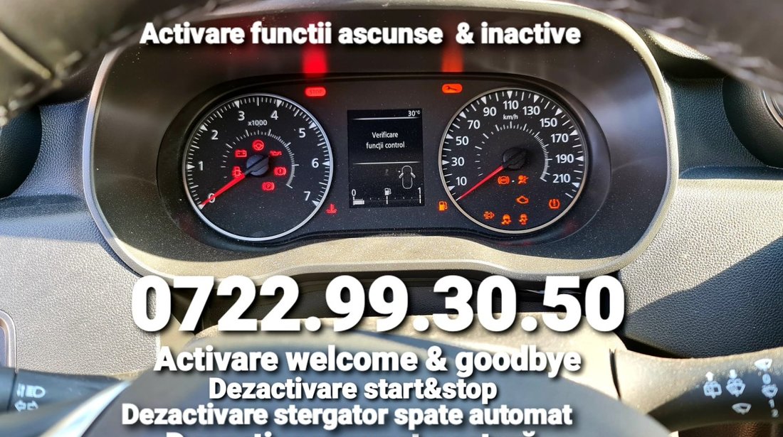 DACIA Resetare service Logan Duster Sandero Activare Functii Montaj camera video reverse instalez