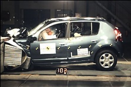 Dacia Sandero a obtinut 3 stele la testele EuroNCAP