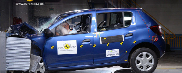 Dacia Sandero la Euro NCAP: obtine 4 stele din 5 la testele de siguranta