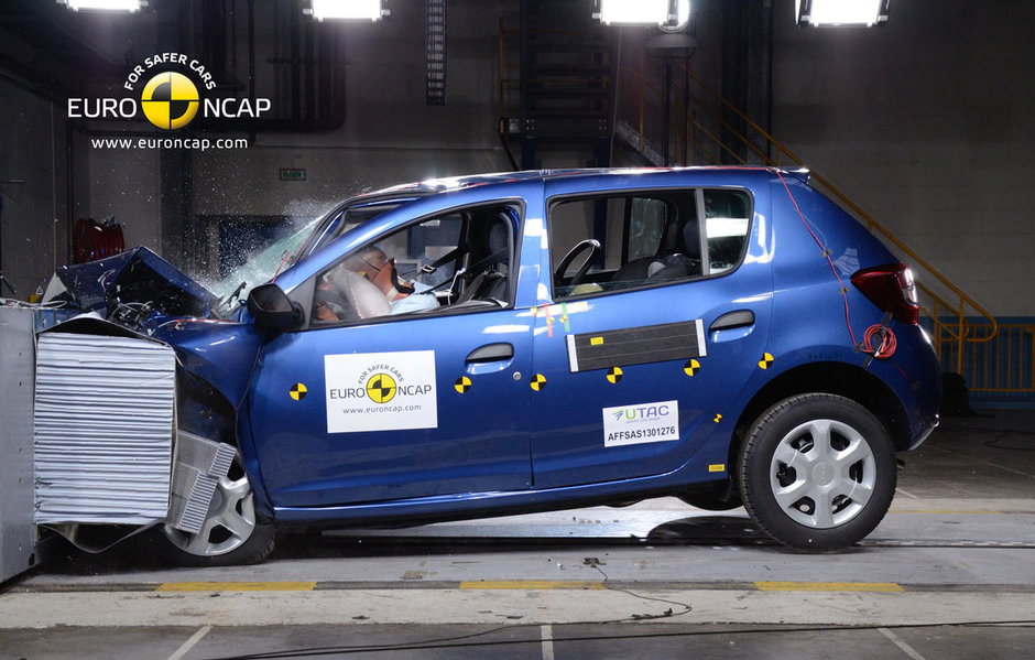Dacia Sandero la Euro NCAP: obtine 4 stele din 5 la testele de siguranta