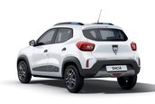 Dacia Spring pe alb