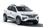 Dacia Spring pe alb