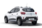 Dacia Spring pe alb