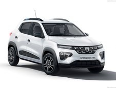 Dacia Spring pe alb