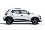 Dacia Spring pe alb