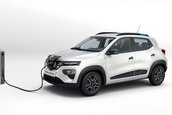 Dacia Spring pe alb