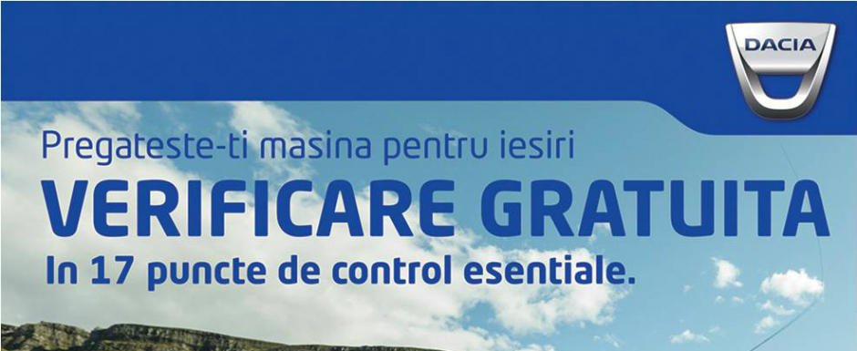 Dacia te invita sa-ti pregatesti masina de primavara! Dacia te invita sa-ti pregatesti masina de primavara!