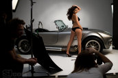 Danica Patrick & Shelby Cobra - Frumoasa si bestia