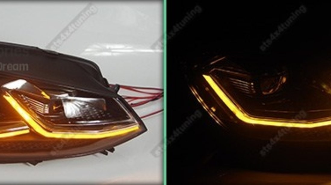 DAYLINE FARURI CU LED SEMNALIZARE GOLF 7 VII 2013-2017 [7.5 LOOK]