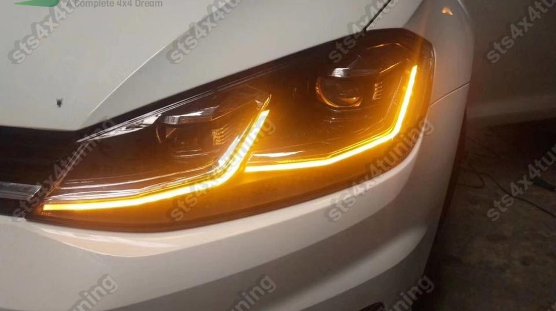 DAYLINE FARURI CU LED SEMNALIZARE VW GOLF 7.5 2017-2018 [FACELIFT MODEL]