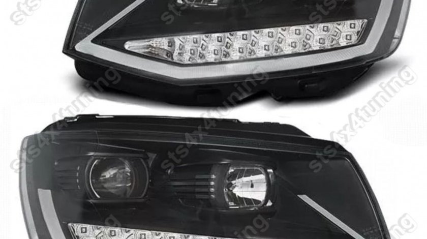 DAYLINE FARURI CU LED SEMNALIZARE VW TRANSPORTER T6 2016-2019 BK [V1]