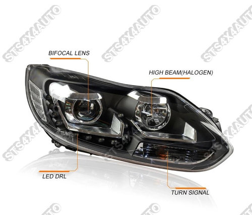 DAYLINE FARURI CU LUPA FORD FOCUS 2011-2014 [V4] [VW STYLE]
