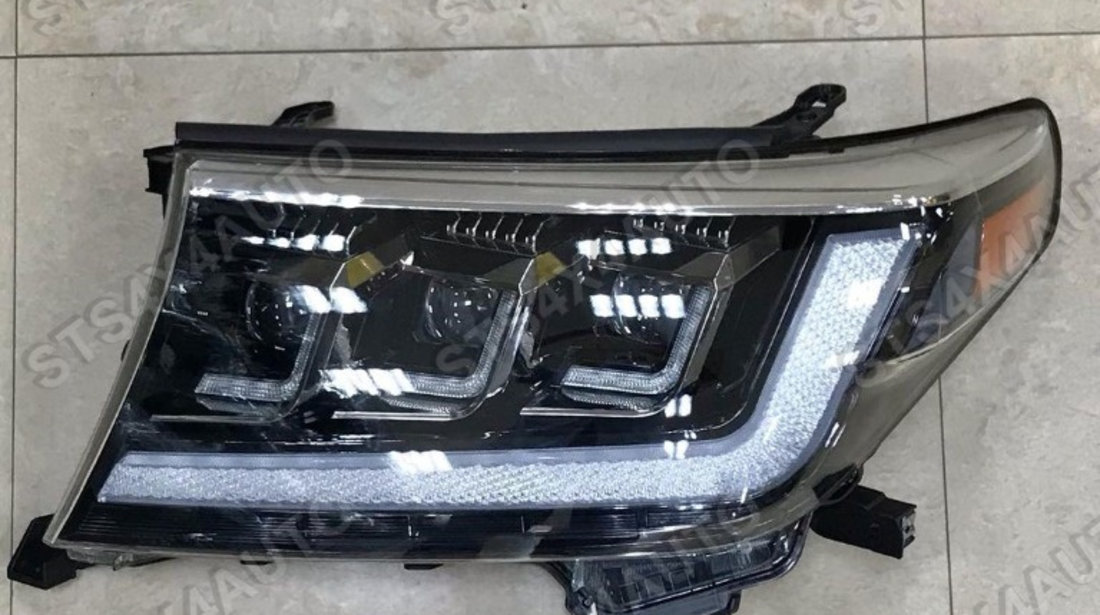 DAYLINE FARURI FULL LED CU DYNAMIC SEMNALIZARE TOYOTA LAND CRUISER FJ200 2008-2015 3-LENS [LX-LOOK]