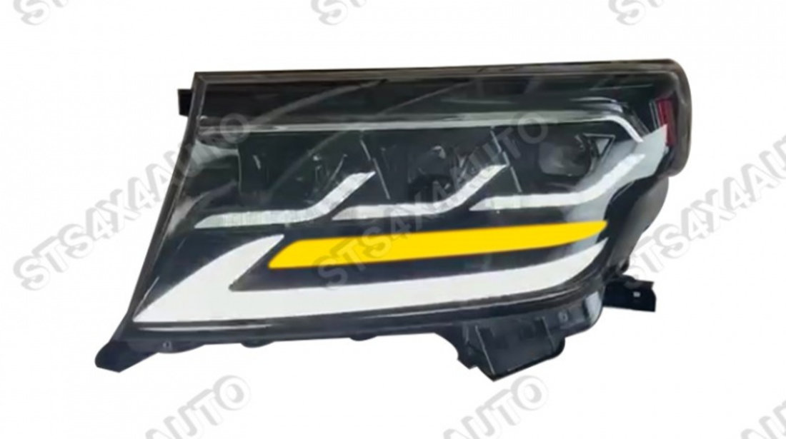 DAYLINE FARURI FULL LED CU DYNAMIC SEMNALIZARE TOYOTA LAND CRUISER FJ200 2008-2015 3-LENS [LX-LOOK] [V2]