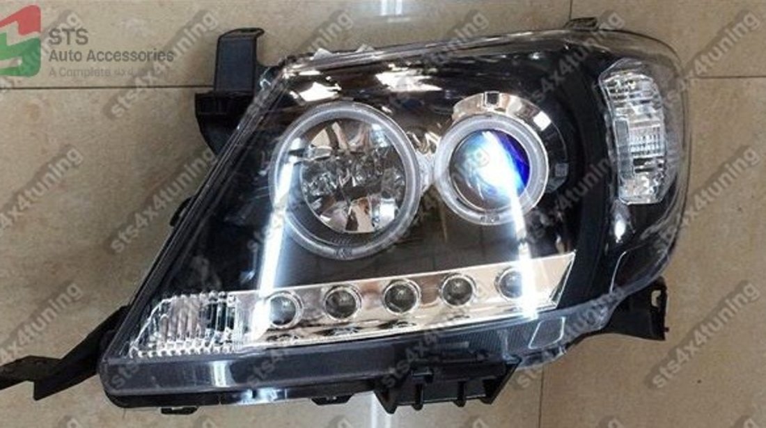 DAYLINE FARURI LED CU ANGEL EYE TOYOTA HILUX VIGO 2005-2011 CU LUPA