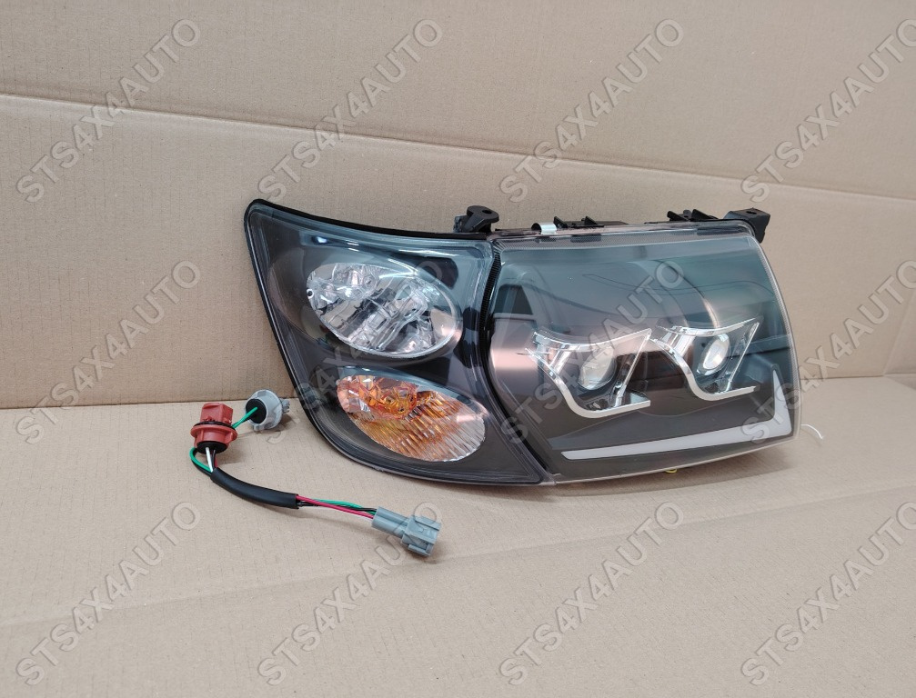 DAYLINE FULL LED FARURI CU DYNAMIC SEMNALIZARE + SEMNALIZARE FATA PENTRU NISSAN PATROL Y61 1998-2004 BK [V3]