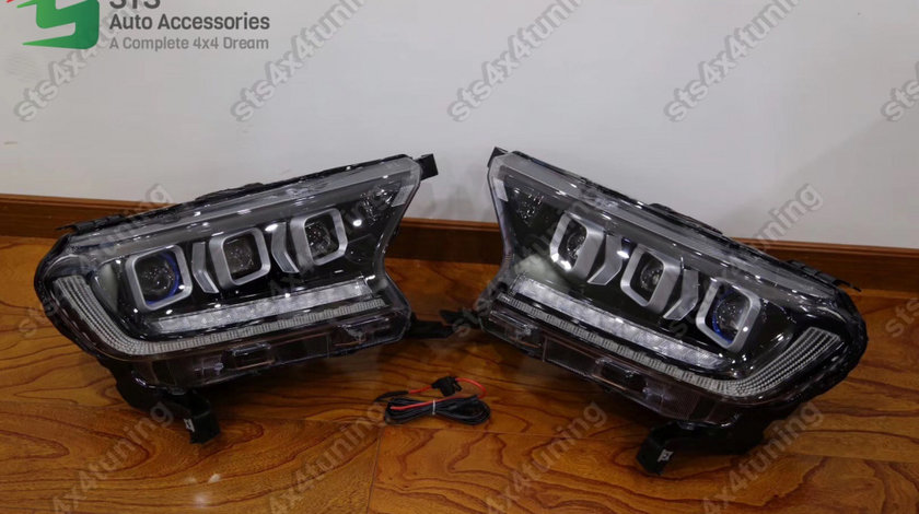 DAYLINE FULL LED FARURI CU LED SEMNALIZARE DYNAMIC FORD RANGER T7/T8 2015-2021 [V4]