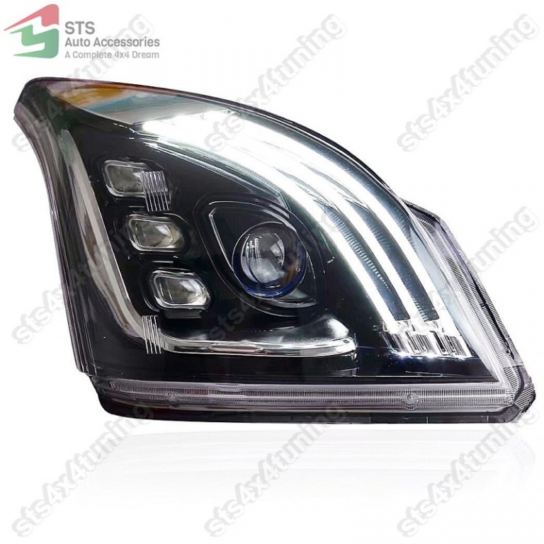 DAYLINE LED FARURI CU LED SEMNALIZARE TOYOTA LAND CRUISER PRADO FJ120 2003-2009 BK [W222 LOOK]