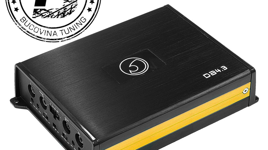 DB4.3 4/3/2 Channel Class D Bridgeable Stereo 12v Micro Power Amplifier 200w RMS