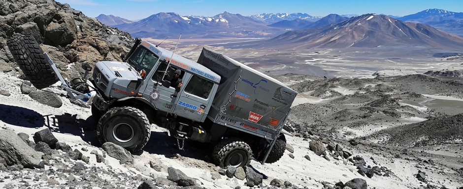 De-a dreptul incredibil. Mercedes Unimog a ajuns in Cartea Recordurilor cu o escaladare de poveste