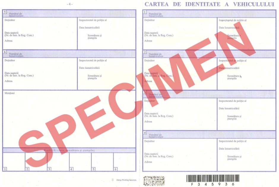 De anul acesta masinile vor avea un nou format al Cartii de Identitate