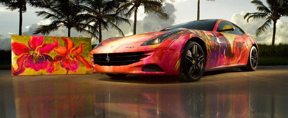 De la masina la pictura: Transformarea unui Ferrari FF in opera de arta