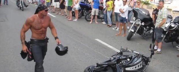 De la pachete de muschi, la pachete de rusine dupa o cazatura cu un Harley