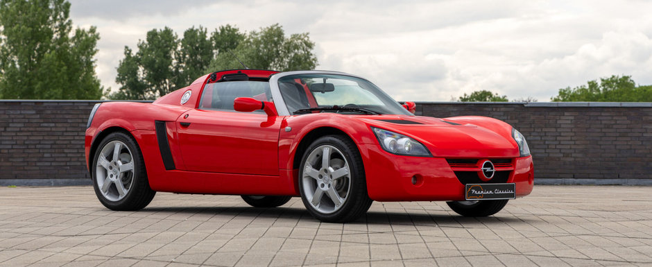 De pe vremea cand Opel se batea cu Porsche: masina din 2001 are doar doua locuri si cantareste numai 870 de kilograme De pe vremea cand Opel se batea cu Porsche: masina din 2001 are doar doua locuri si cantareste numai 870 de kilograme