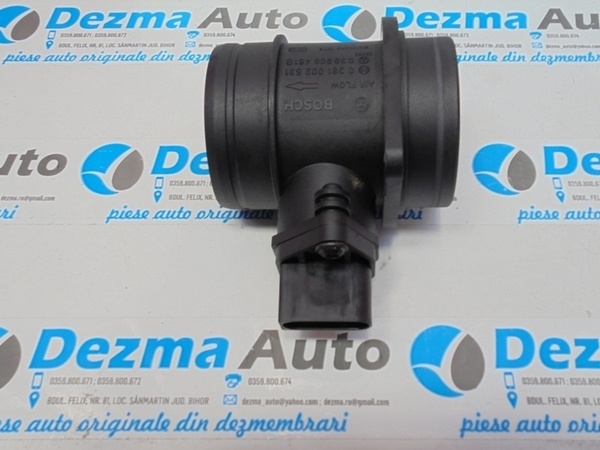 Debitmetru aer 038906461B, 0281002531, Skoda Superb (3T4) 1.9 tdi (id:207336)