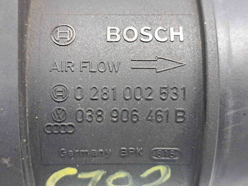 Debitmetru aer Audi A3 Sportback (8PA) [Fabr 2004-2013] 038906461B / 0281002531 1.9 TDI BXE 1.9 TDI BXE 77KW / 105CP