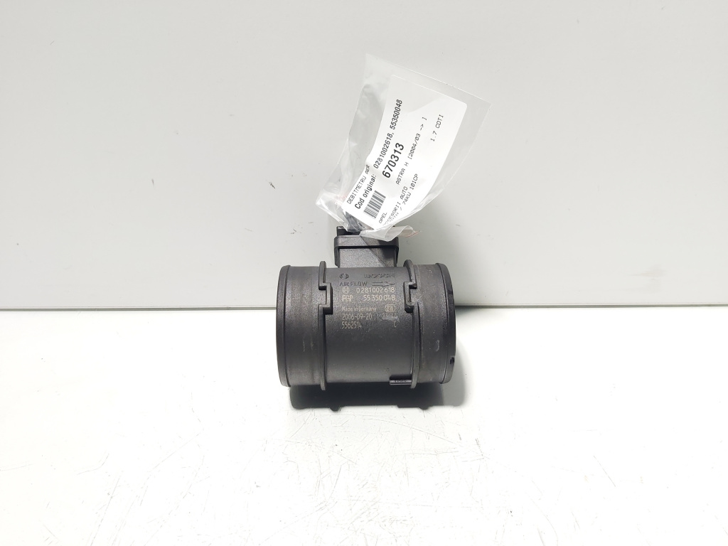 Debitmetru aer, cod 0281002618, 55350048, Opel Meriva A, 1.7 CDTI, Z17DTH (idi:670313)