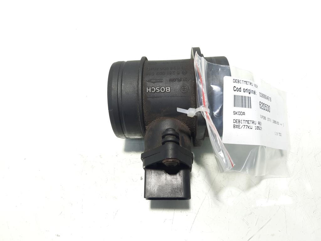 Debitmetru aer, cod 038906461B, Skoda Superb II (3T4), 1.9 TDI, BXE (id:620530)