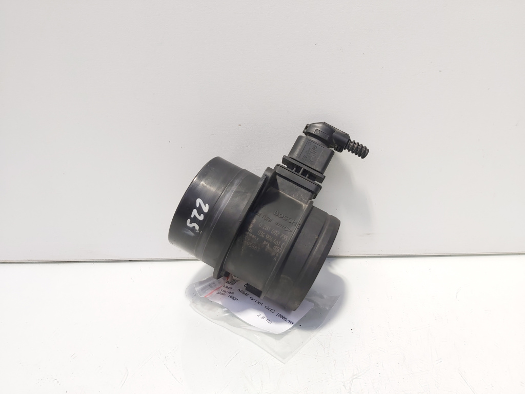 Debitmetru aer, cod 03G906461C, 0281002735, Audi A5 (8T3), 2.0 TDI, CAH (idi:680235)