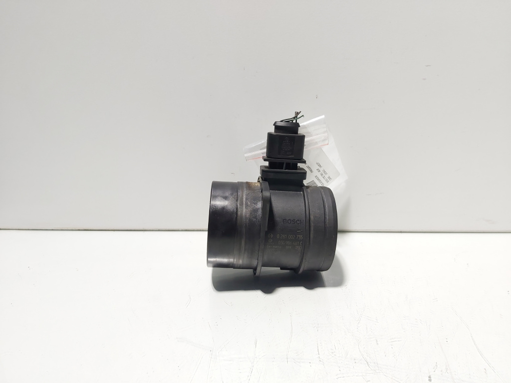 Debitmetru aer, cod 03G906461C, 0281002735, VW Golf 6 (5K1), 2.0 TDI, CBAB (idi:676251)
