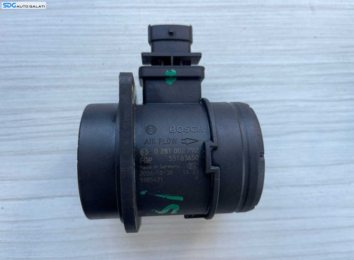Debitmetru Aer Fiat Stilo 1.9 JTD 2001 - 2006 Cod 0281002792 55183650 (compatibil cu codurile 955133...