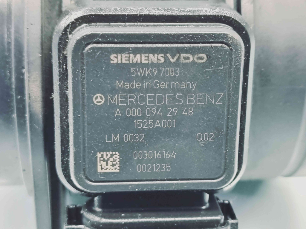 Debitmetru aer Mercedes Clasa A (W168) [Fabr 1997-2004] A0000942948 1.6 Benz 16696075KW / 102CP