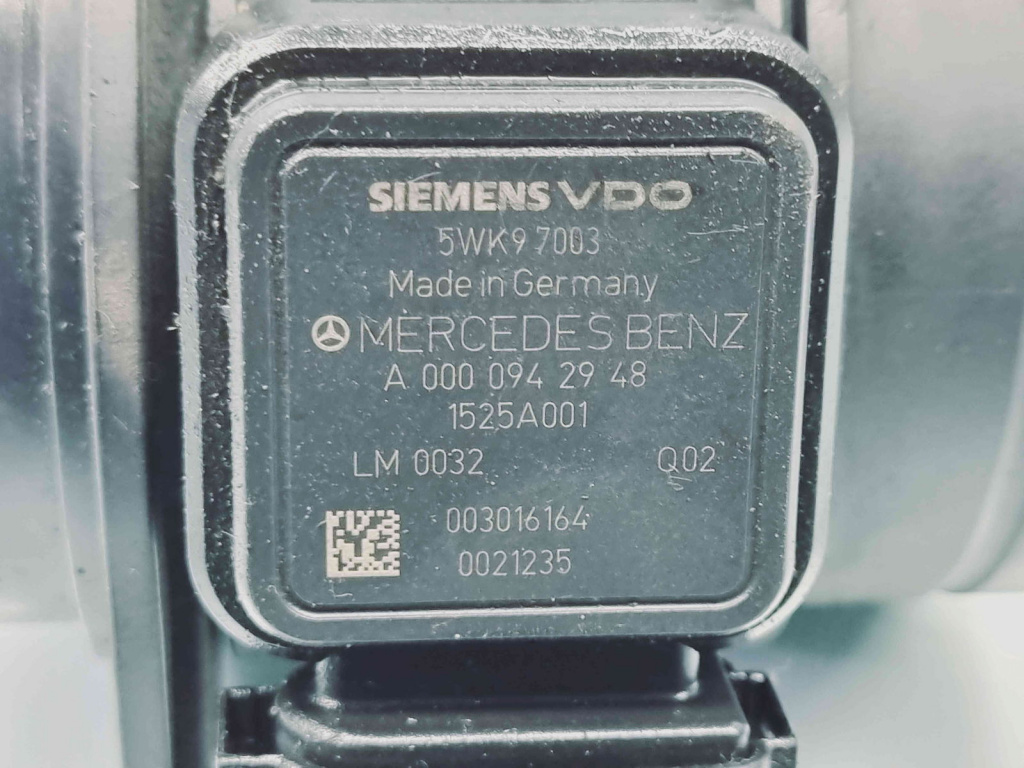 Debitmetru aer Mercedes Clasa A (W168) [Fabr 1997-2004] A0000942948 1.6 Benz 16696075KW / 102CP 1.6 Benz 166960 75KW / 102CP