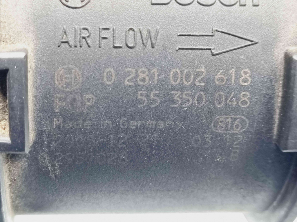 Debitmetru aer Opel Astra H Hatchback [Fabr 2004-2009] 55350048 0281002618 1.2 Z13DTH 66KW / 90CP 1.2 Z13DTH 66KW / 90CP