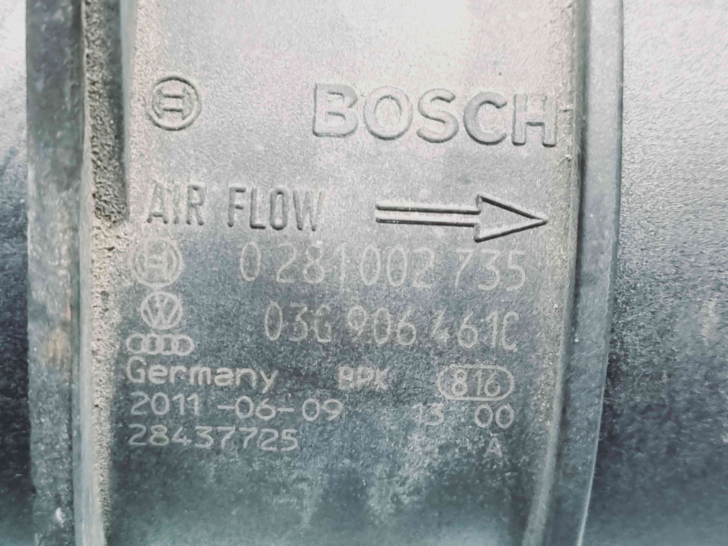 Debitmetru aer Seat Exeo (3R2) [Fabr 2008-2013] 03G906461C 2.0 TDI CAGA 105KW / 143CP 2.0 TDI CAGA 105KW / 143CP