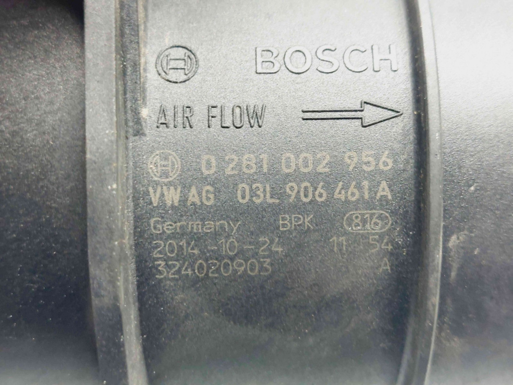 Debitmetru aer Volkswagen Jetta 4 (6Z) [Fabr 2011-2017] 0281002956 / 03L906461A 2.0 TDI