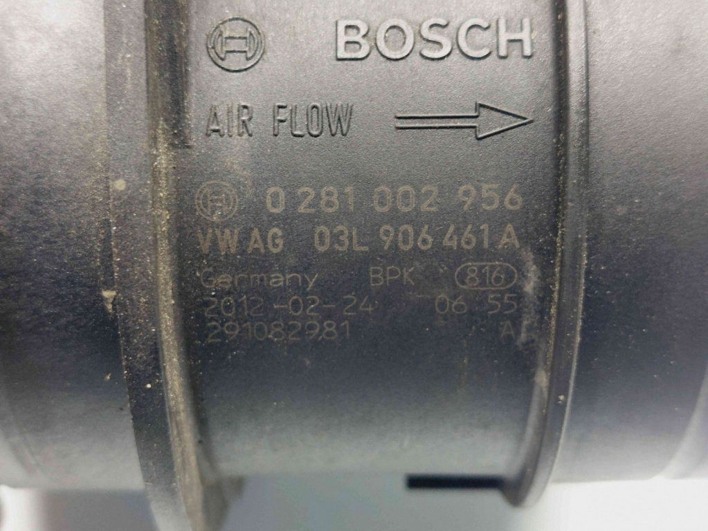 Debitmetru aer Volkswagen Jetta 4 (6Z) [Fabr 2011-2017] 0281002956 / 03L906461A 2.0 TDI CFFB 103KW / 140CP