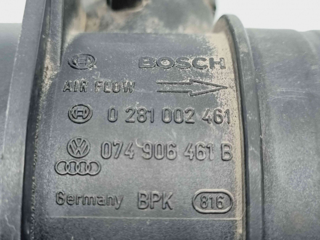 Debitmetru aer Volkswagen Passat B6 (3C2) [Fabr 2005-2010] 074906461B 0281002461 2.0 TDI BMP 103KW / 140CP 2.0 TDI BMP 103KW / 140CP