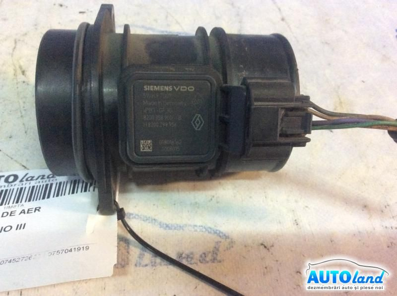 Debitmetru de Aer 8200358901 1.5 DCI Renault CLIO III BR0/1,CR0/1 2005
