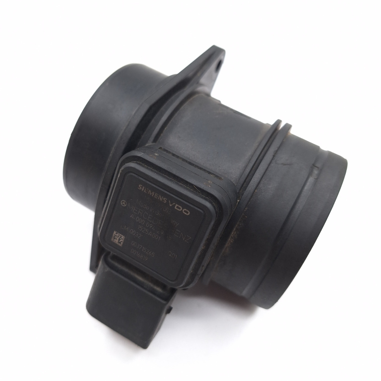 Debitmetru Mercedes-Benz B-Class (W245) 2005-2011 B 160 (245.231) Benzina A0000942948, A 000 094 29 48, 5Wk97003, 5Wk9-7003, 1525A001, Lm0032, 003715265, 0016819 Siemens Vdo