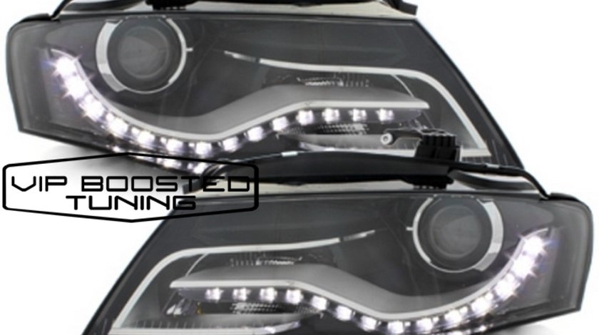 DECTANE Faruri LED AUDI A4 B8 8K cu Lumini de Zi DRL