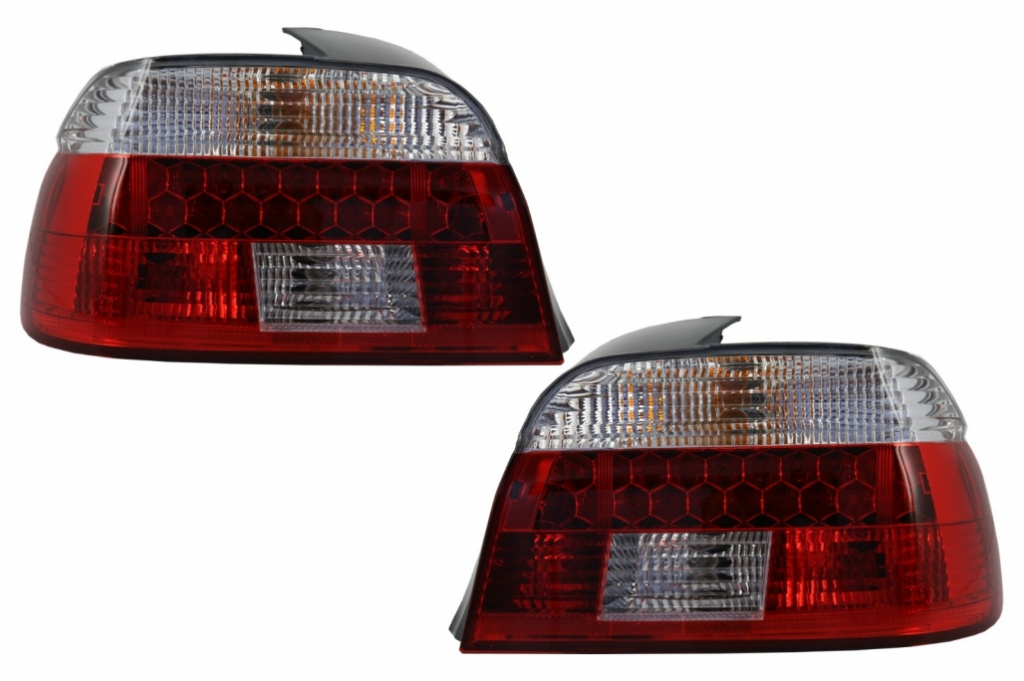 DECTANE Stopuri LED compatibil cu BMW 5 Series E39 1995-2003 Rosu/Cristal TLBME39RC