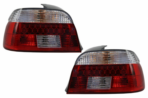 DECTANE Stopuri LED compatibil cu BMW 5 Series E39 1995-2003 Rosu/Cristal TLBME39RC