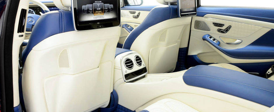 Definitia exclusivitatii: Brabus S63 AMG cu interior in albastru si bej Definitia exclusivitatii: Brabus S63 AMG cu interior in albastru si bej
