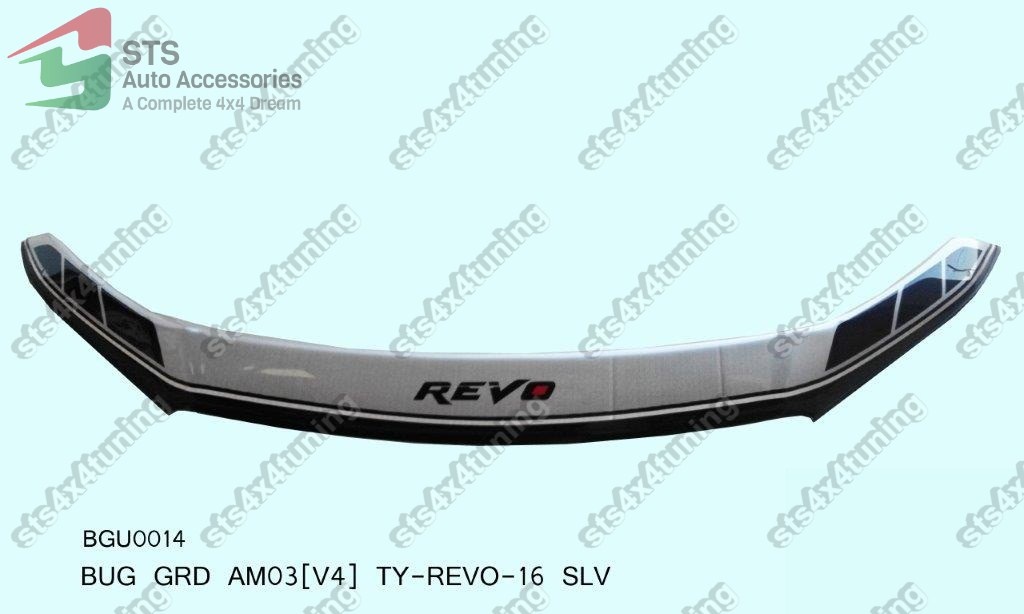 DEFLECTOR CAPOTA TOYOTA HILUX REVO 2016+ ARGINTIU [V4]